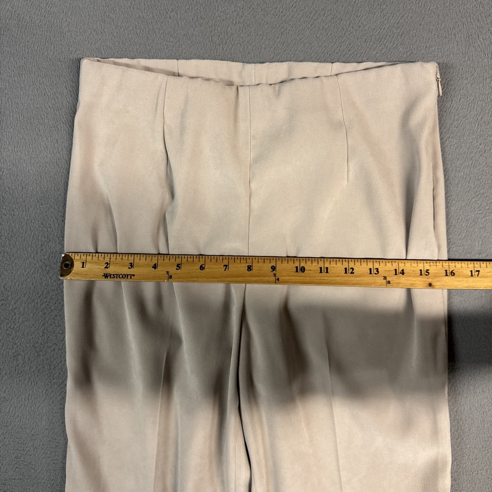 J Jill Pants Womens 6 Beige Wearever Smooth Classic Slim Leg Side Zip Stretch - Picture 8 of 12